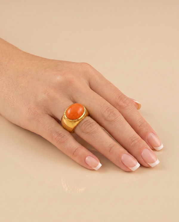 Tay Coral Set Tube Ring