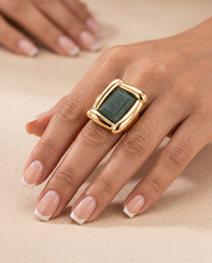 Tay Gemset Oblong Panel Ring