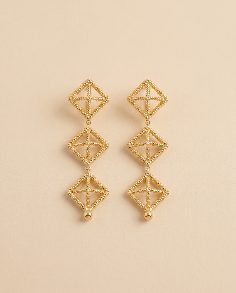 Tay Triple Ropetwist Pyramid Eradrops by Tay from Marina St Barth