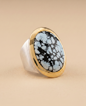 Tay Turquoise Set Large Debs Ring