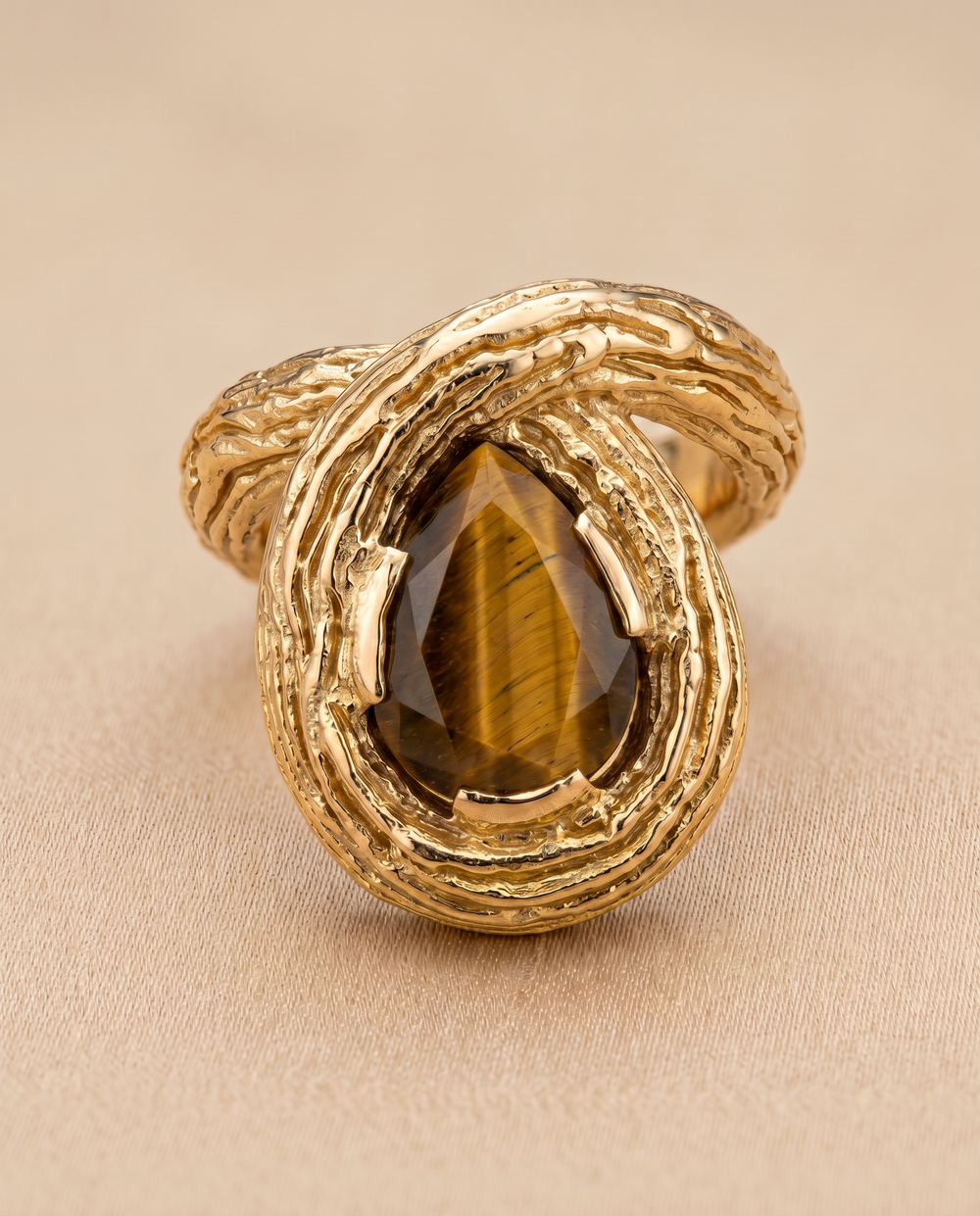 Tay Tiger's Eye Set Talia Ring by Tay from Marina St Barth