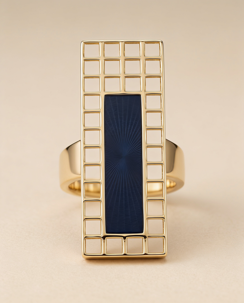 Tay Lapis Long Graph Paper Ring