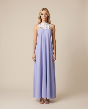 Holly Crepe Long Dress Light Blue by Marina St Barth from Marina St Barth