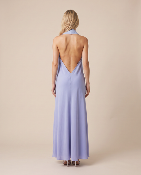 Holly Crepe Long Dress Light Blue by Marina St Barth from Marina St Barth