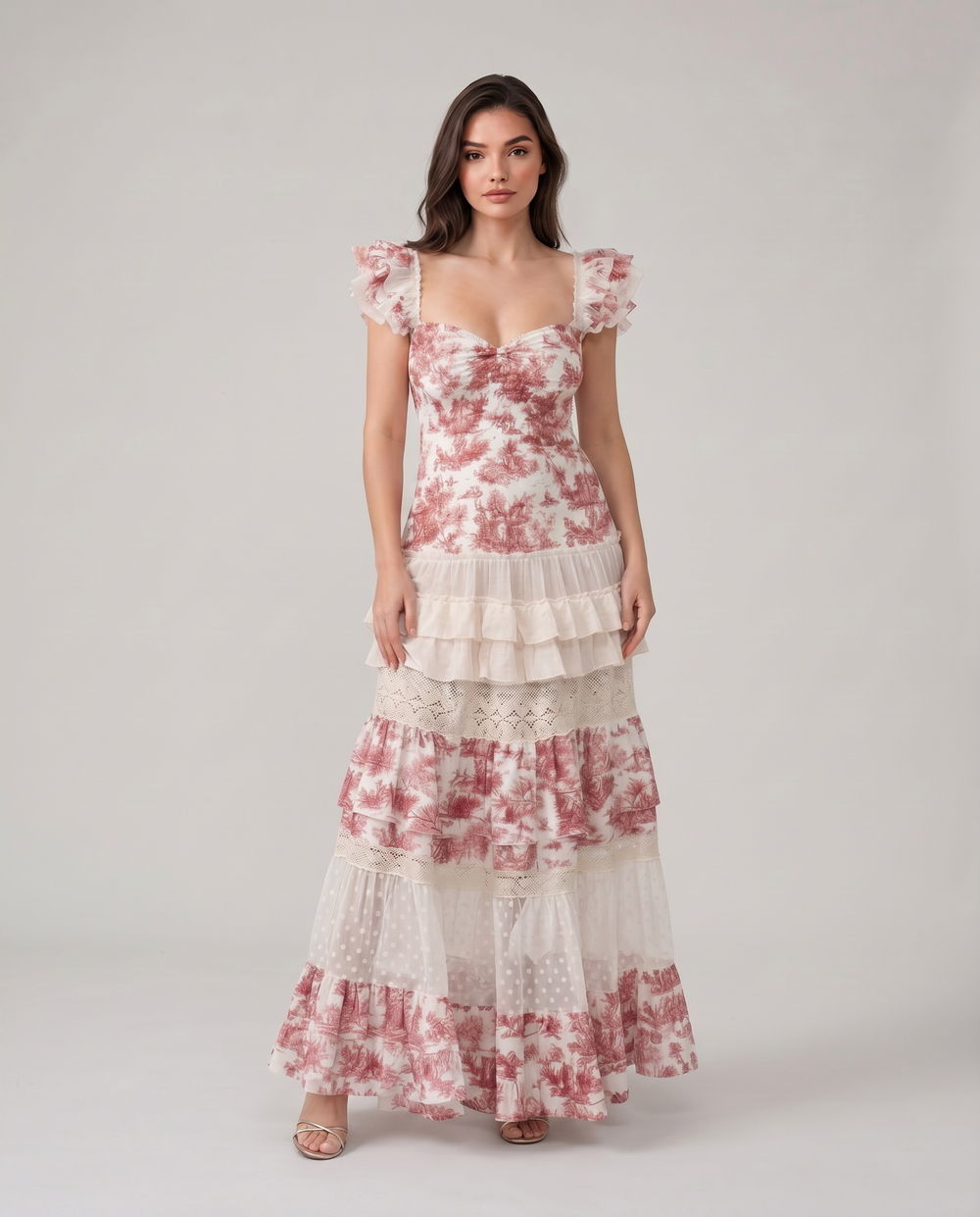 Dress Toile de Jouy ref 189D by Capuccino from Marina St Barth
