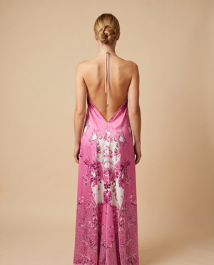 Alesa Chaina silk white and pink by Baccio Couture from Marina St Barth
