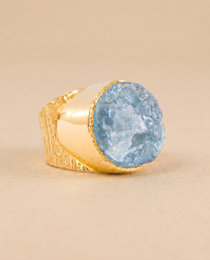 Lassanai Aquamarine Boss Ring by Lassanai from Marina St Barth