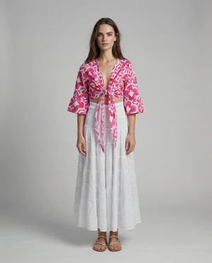 Bolero Nodo Centrale Linen Top