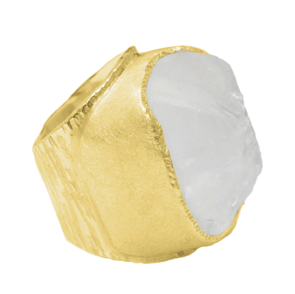 Lassanai Clear Quartz Boss Ring by Lassanai from Marina St Barth