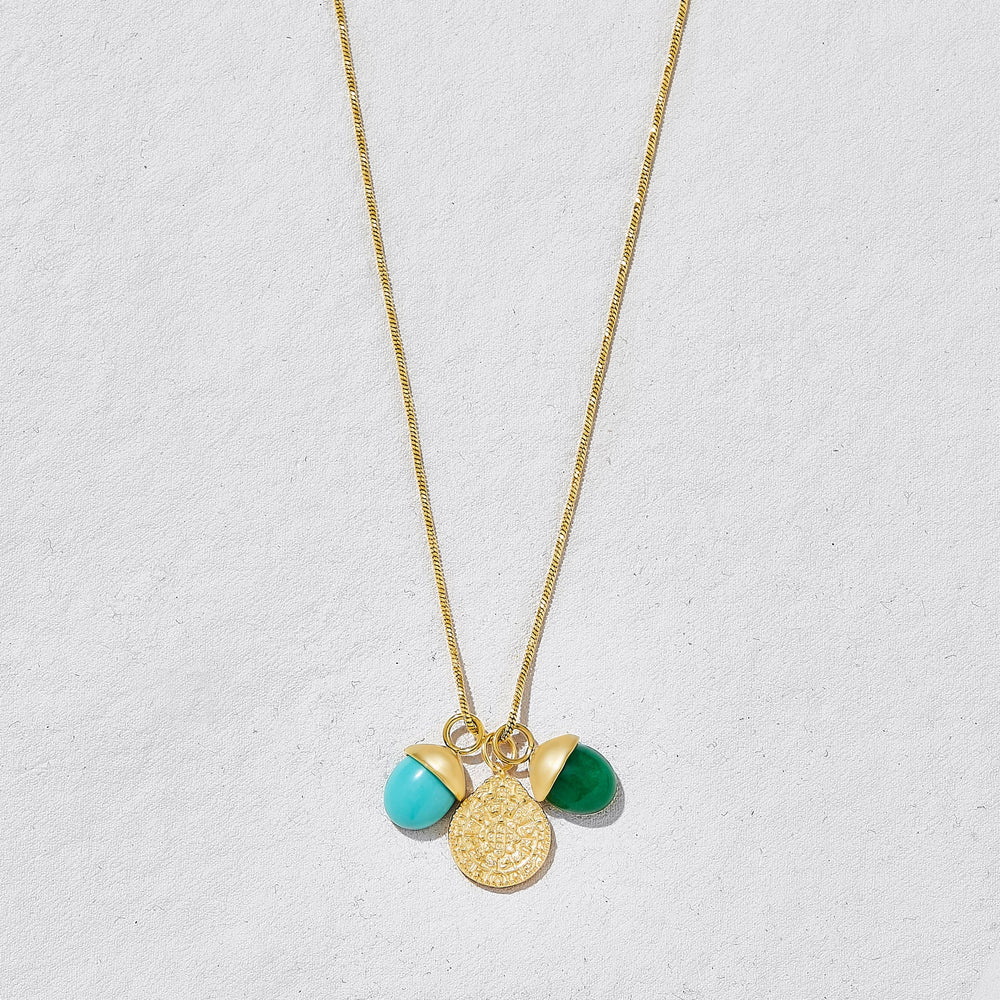 Oasis Green Gemstone Necklace by Ashiana from Marina St Barth
