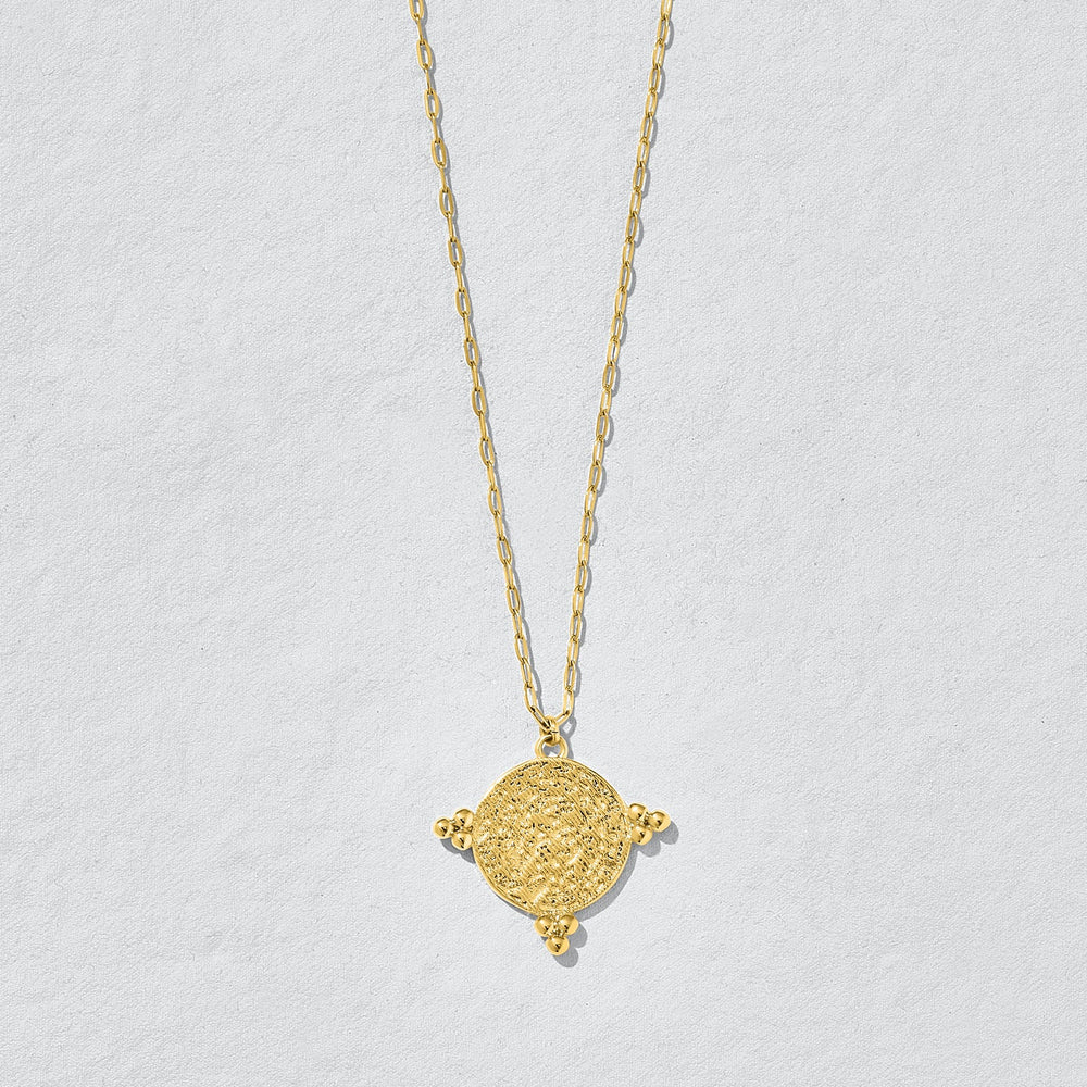 Nyra Gold Coin Necklace by Ashiana from Marina St Barth