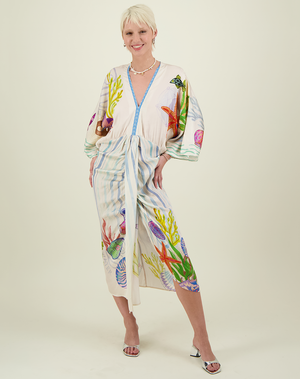Me369 Sophia Magic Ocean Kimono Dress by Me 369 from Marina St Barth