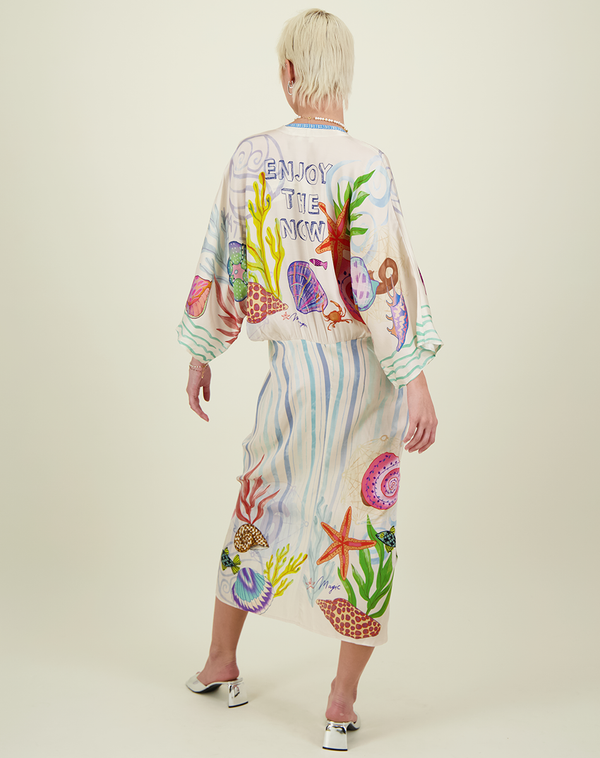 Me369 Sophia Magic Ocean Kimono Dress by Me 369 from Marina St Barth
