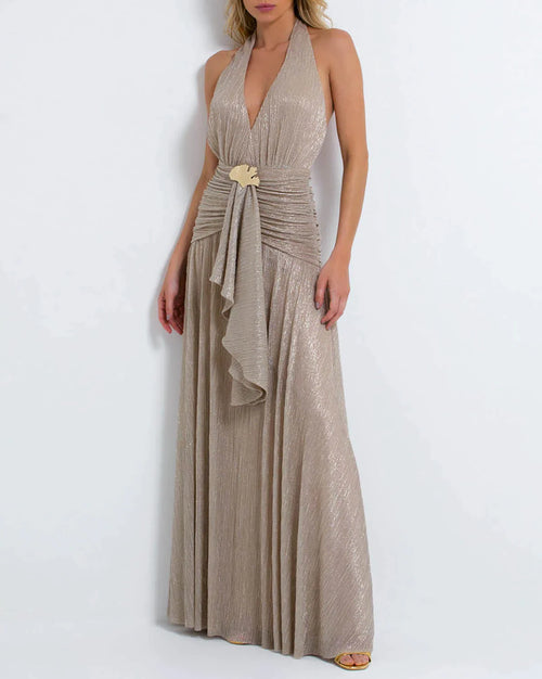 PatBo Lurex Draped Maxi Dress by PatBo from Marina St Barth