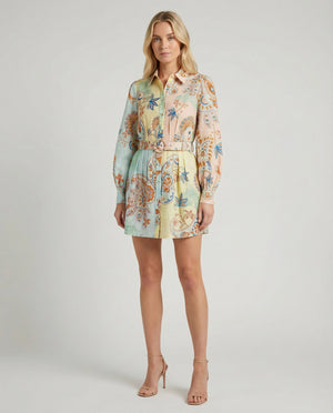 Yuti Short Dress with Buckle Belt