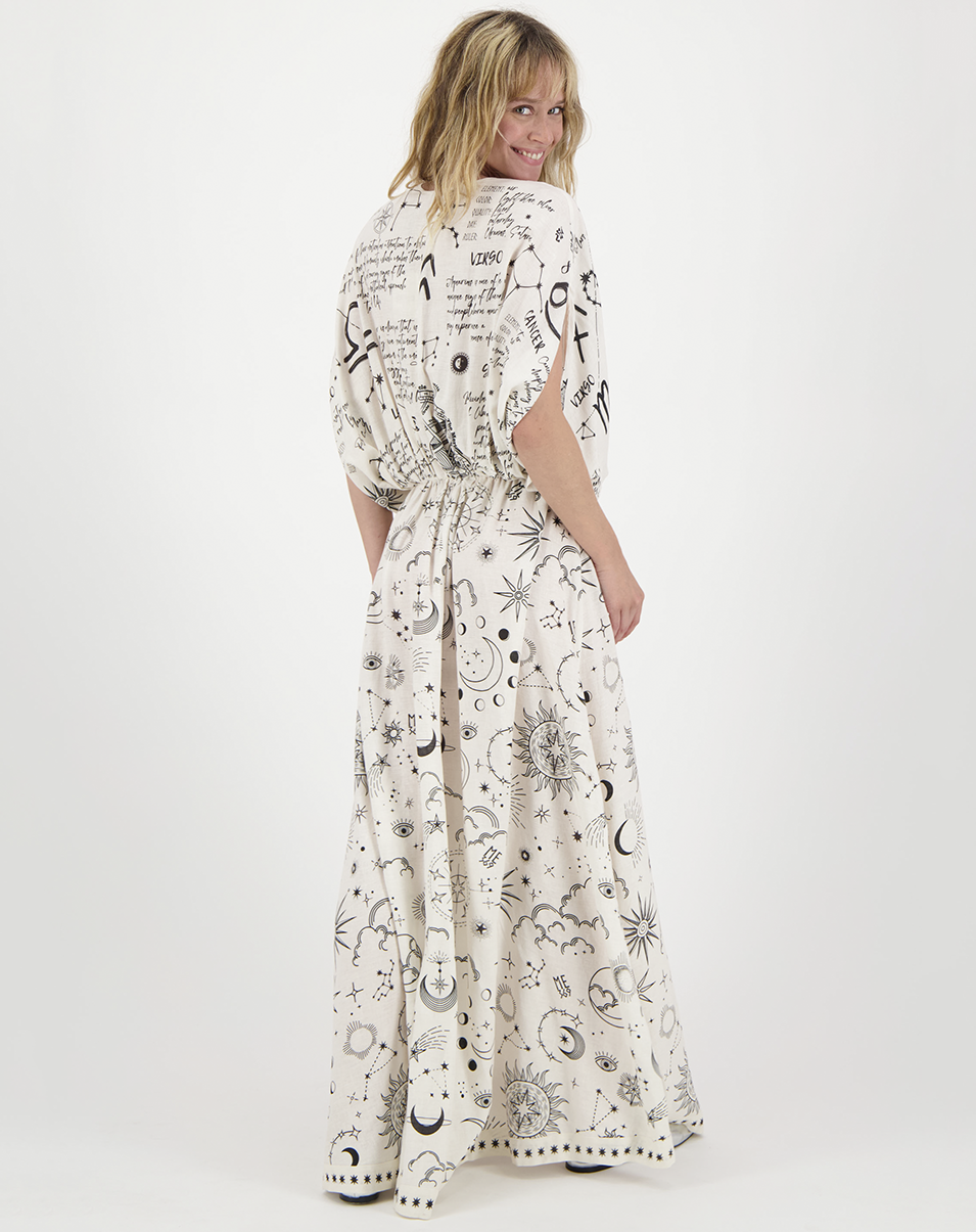 Me369 Rose Kaftan Dress Zodiac by Me 369 from Marina St Barth