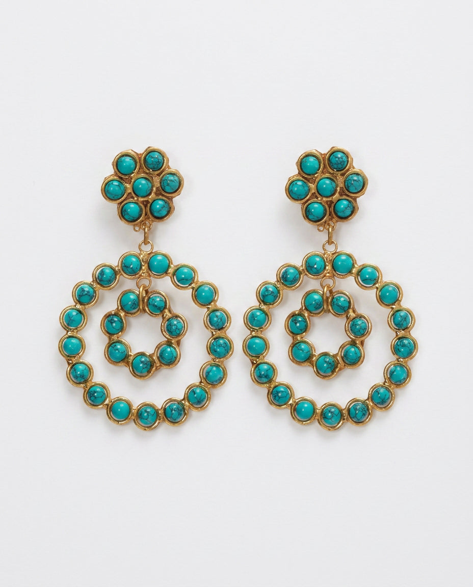 Sylvia Happy Flower Turquoise by Sylvia Toledano from Marina St Barth