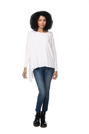 Cashmere Loose and Easy Crew Sweater by Subtle Luxury from Marina St Barth