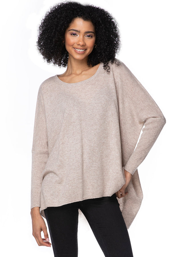 Cashmere Loose and Easy Crew Sweater by Subtle Luxury from Marina St Barth