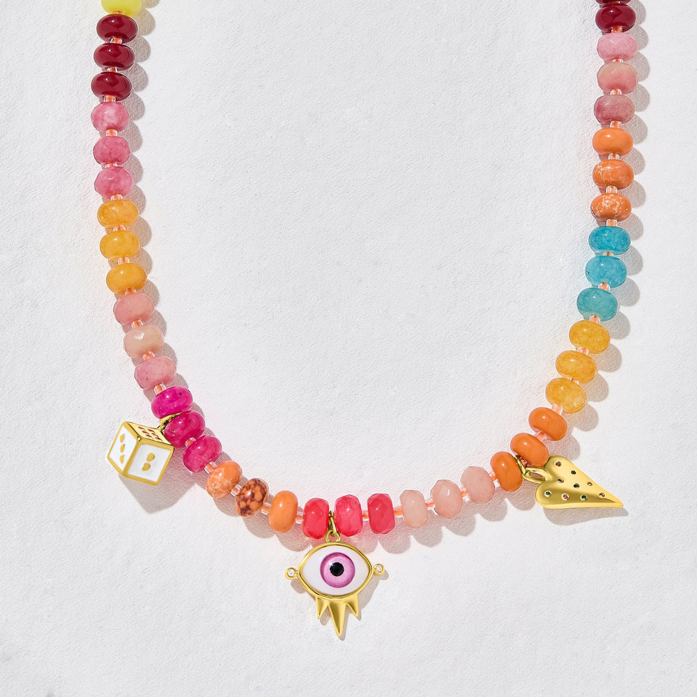 Sunset Talizman Beaded Necklace by Ashiana from Marina St Barth