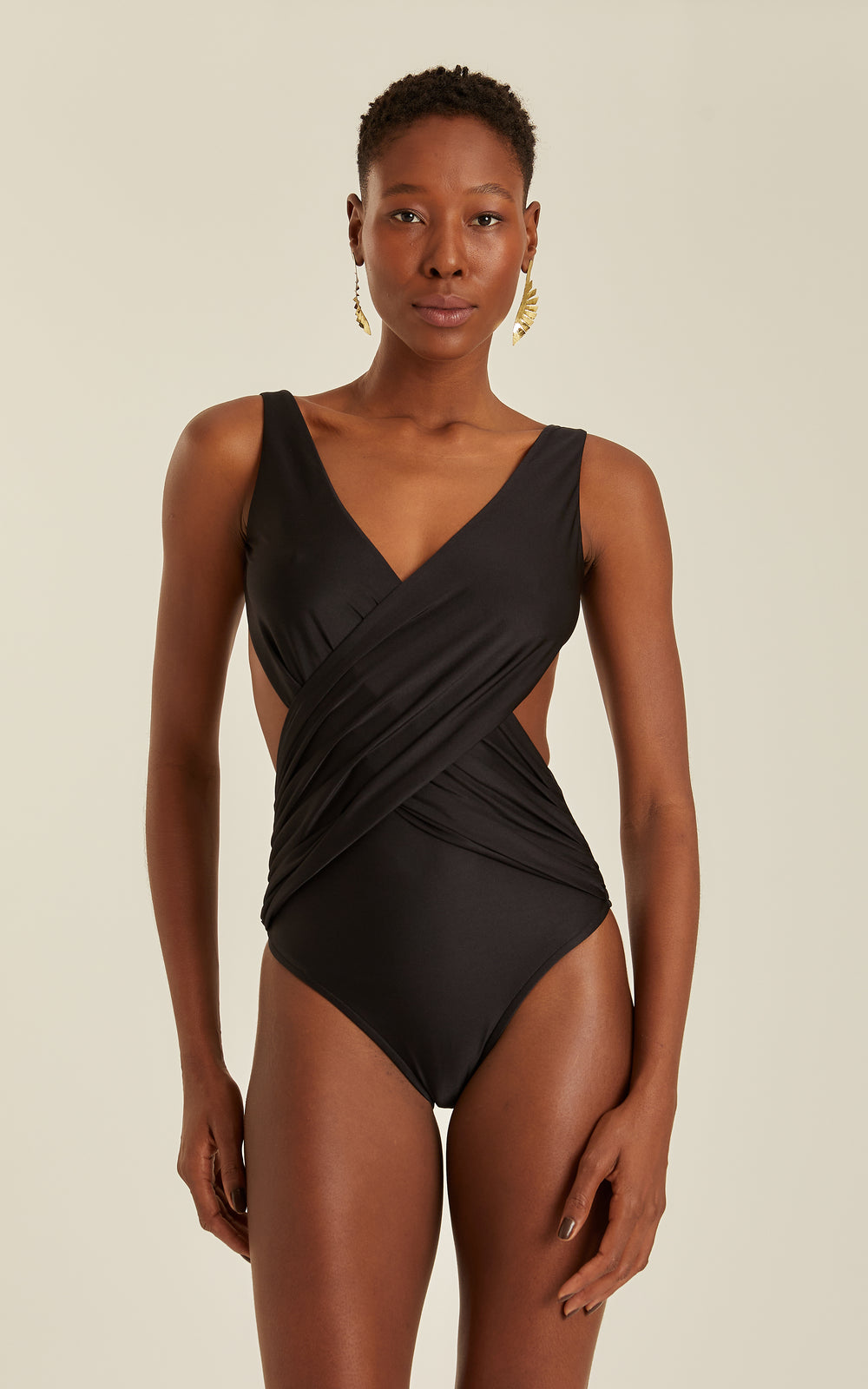 Lenny Draped Crossed One Piece by Lenny Niemeyer from Marina St Barth