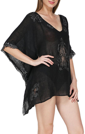 Giverny Short Kaftan Lace by Flora Bella from Marina St Barth