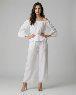 Bolero El Scollo Linen Top by Marina St Barth from Marina St Barth