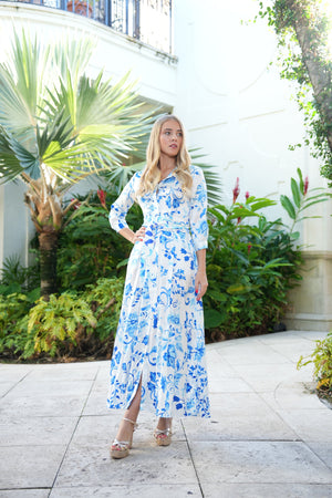 Shirt Dress New Linen Printed by Marina St Barth from Marina St Barth