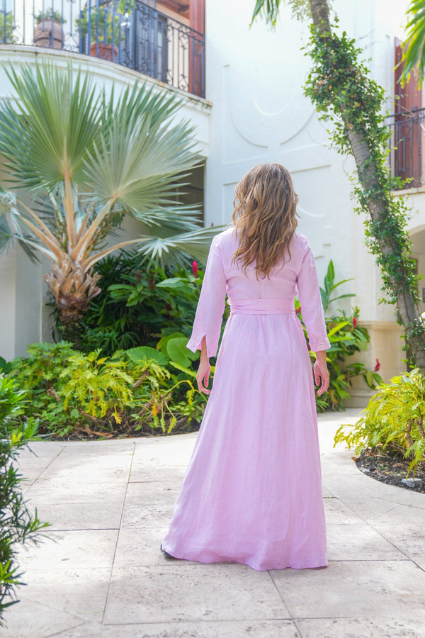 Shirt Dress Long Linen Solid by Marina St Barth from Marina St Barth