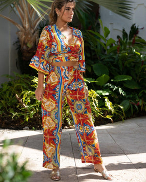 Bolero Nodo Centrale Linen Top by Marina St Barth from Marina St Barth