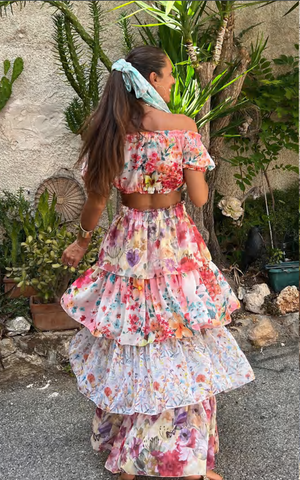 Neo Suzy Long Skirt by Les Neobourgeoises from Marina St Barth