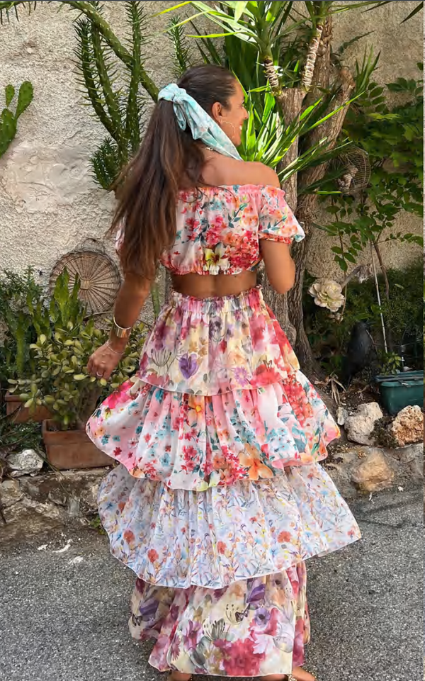 Neo Suzy Long Skirt by Les Neobourgeoises from Marina St Barth