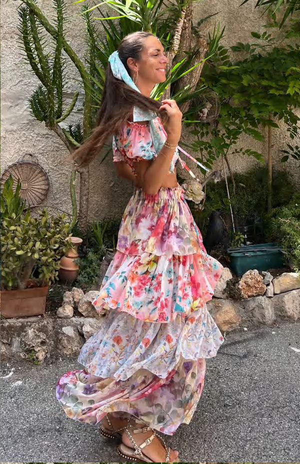 Neo Suzy Long Skirt by Les Neobourgeoises from Marina St Barth