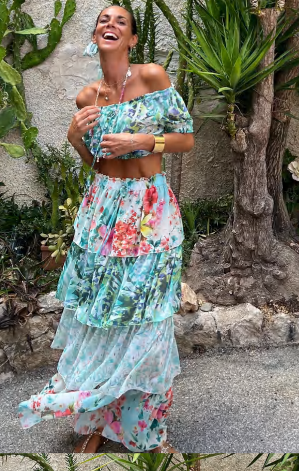 Neo Suzy Long Skirt by Les Neobourgeoises from Marina St Barth