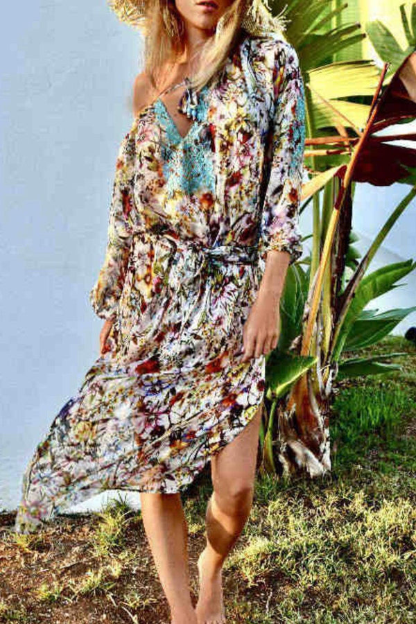 Vanita Rosa Manille Ruffle Long Dress by Vanita Rosa from Marina St Barth