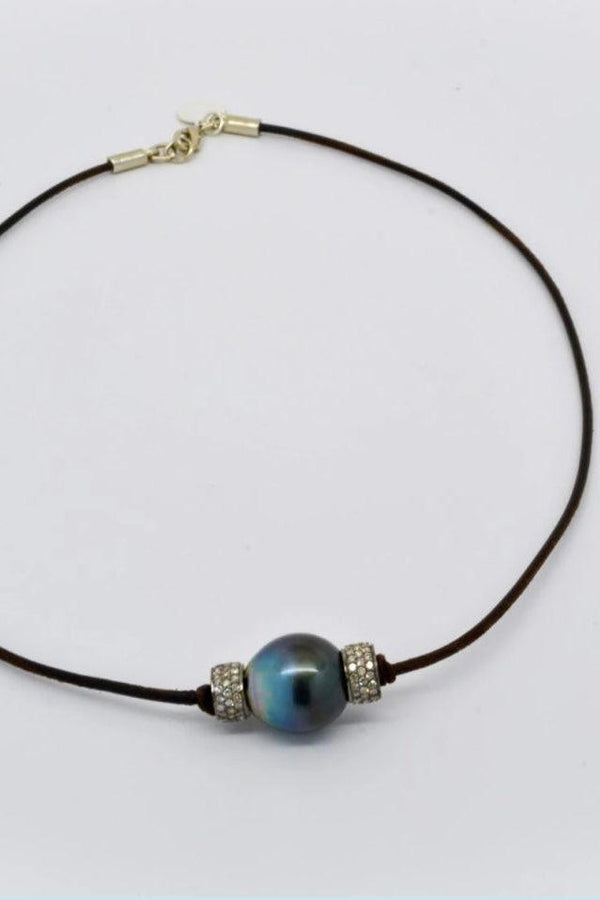 Pearl and Diamond Choker Necklace by Marina St Barth from Marina St Barth