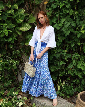 Bolero Nodo Centrale Linen Top by Marina St Barth from Marina St Barth