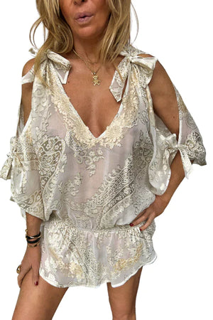 Vanita Rosa  Nanou Poncho Silk by Vanita Rosa from Marina St Barth