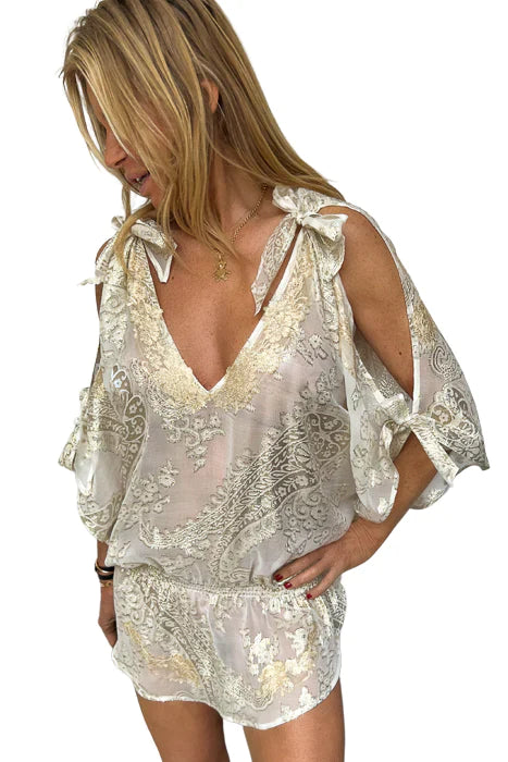 Vanita Rosa  Nanou Poncho Silk by Vanita Rosa from Marina St Barth