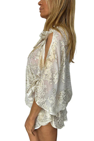 Vanita Rosa  Nanou Poncho Silk by Vanita Rosa from Marina St Barth