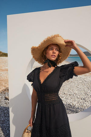 Charo Ruiz Clemence V-Neck Long Dress by Charo Ruiz from Marina St Barth