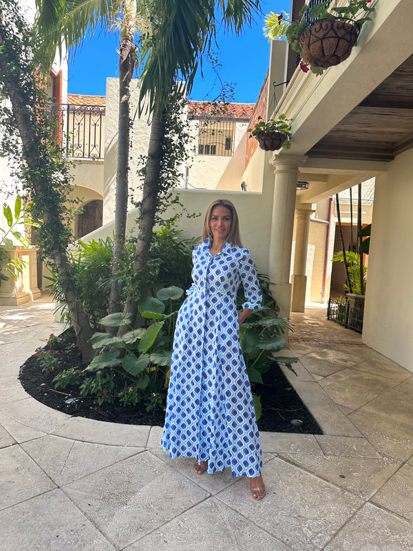 Shirt Dress New Linen Printed by Marina St Barth from Marina St Barth