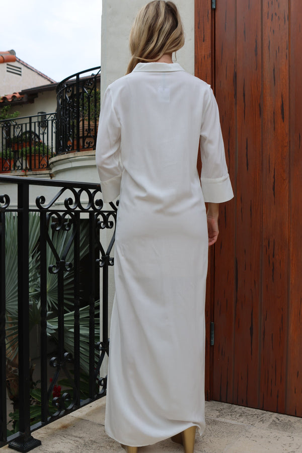 Lenny Chemisier Long Dress with Slit by Lenny Niemeyer from Marina St Barth