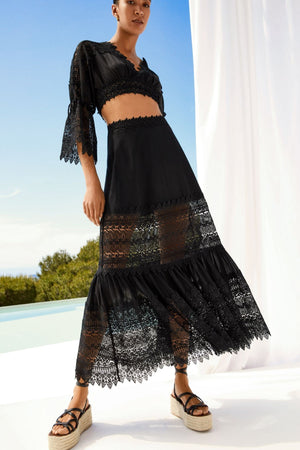 Charo Ruiz Long Skirt Viola by Charo Ruiz from Marina St Barth