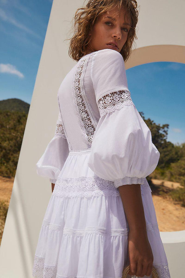 Charo Ruiz Ibiza Violette V-Neck Short Dress by Charo Ruiz from Marina St Barth